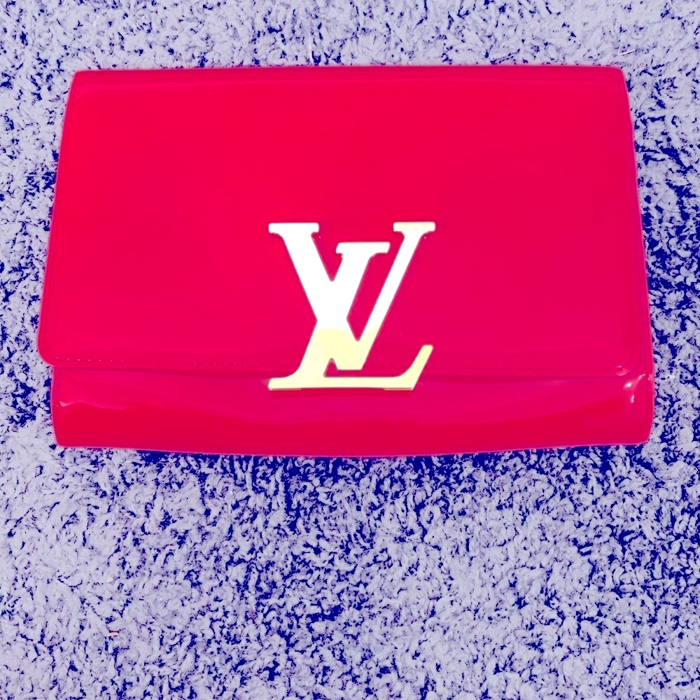 FINAL CHANCE SALE❤️❤️❤️Louis Vuitton Clutch PO Louise Magenta - Picture 7 of 7